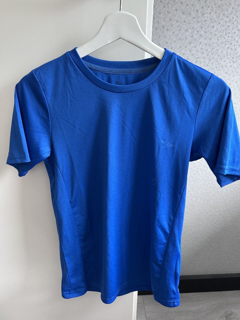 Blauw sportshirt maat 152 - Dutchy, Dutchy, Sport- of Zwemkleding, Ophalen of Verzenden, Zo goed als nieuw