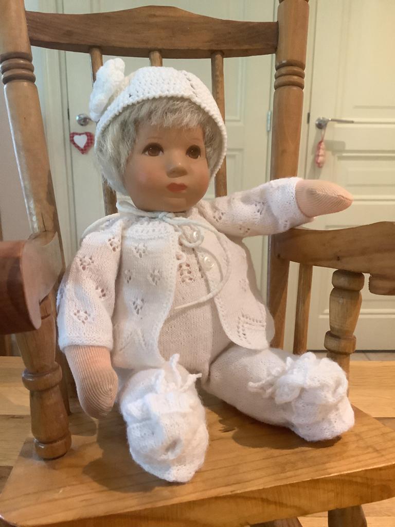 Kathe Kruse Baby 25 cm jaren 80, Verzamelen, Poppen, Zo goed als nieuw, Pop, Ophalen of Verzenden