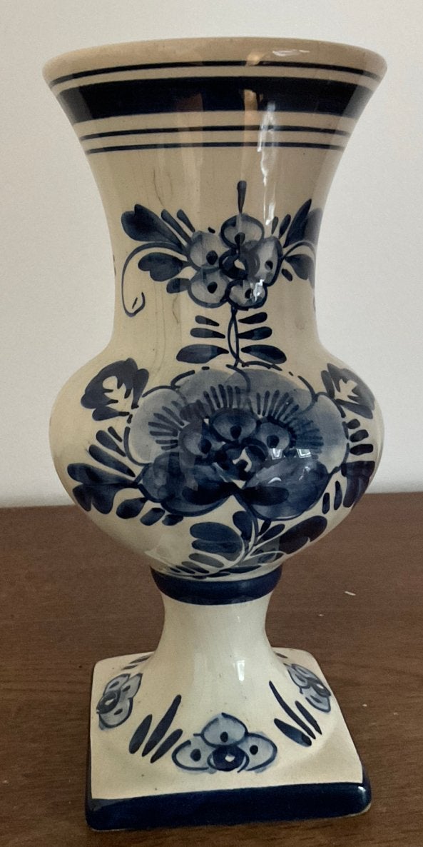 Handgeschilderde Delfts Blauw vaasje- Made in Holland, Ophalen of Verzenden