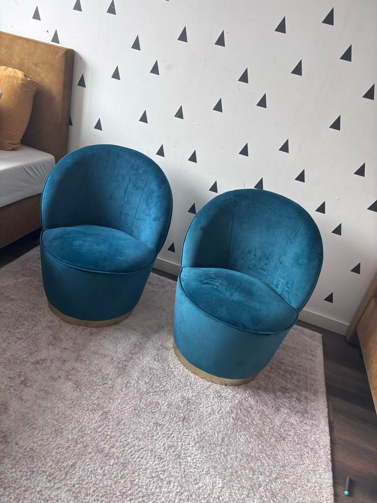Leuke eric kuster style stoelen voor de kinderkamer, Ophalen, Gebruikt, Twee, Blauw