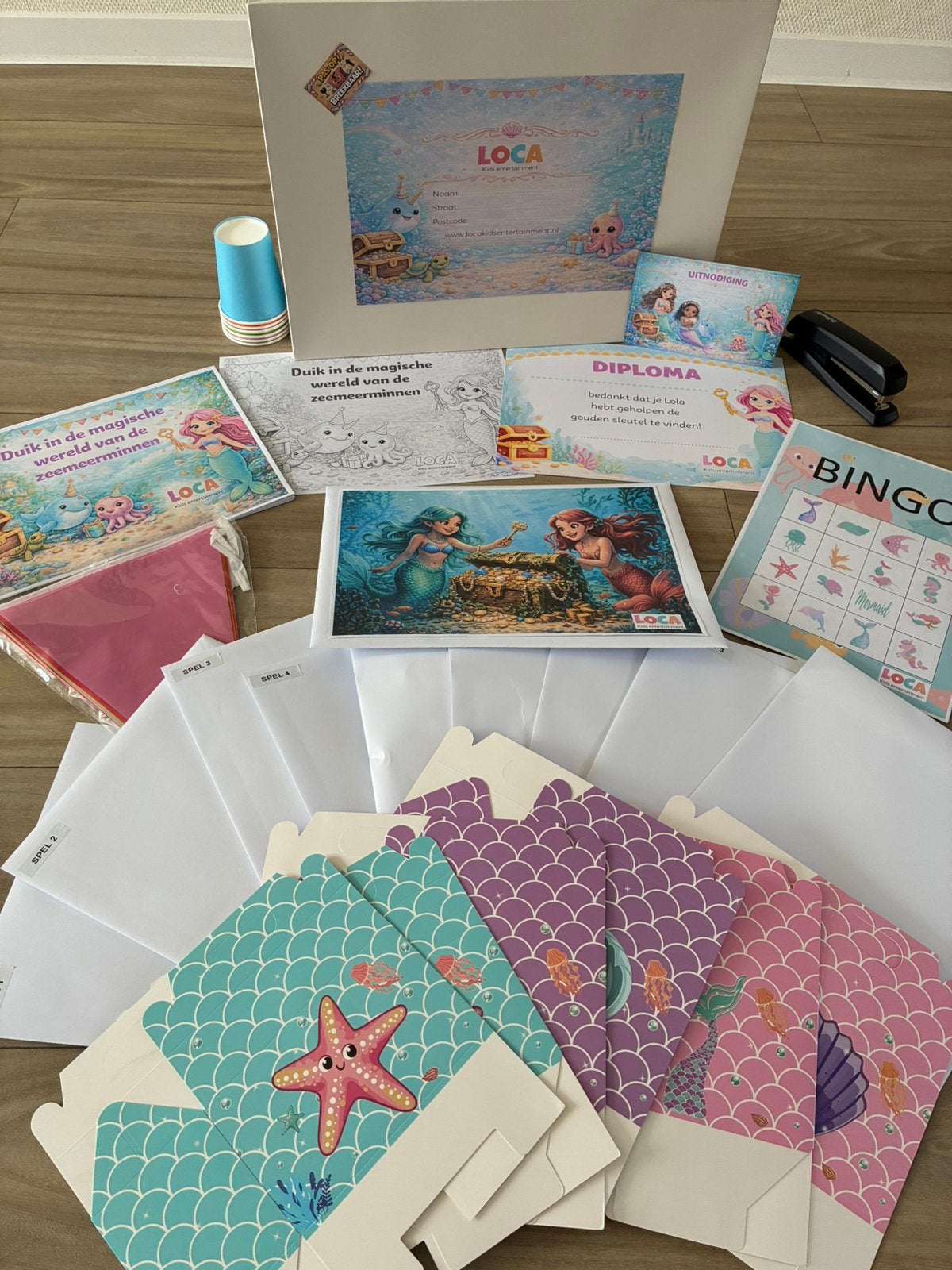 Zeemeermin kinderfeestje, Ophalen of Verzenden, Nieuw, Feestartikel, Verjaardag