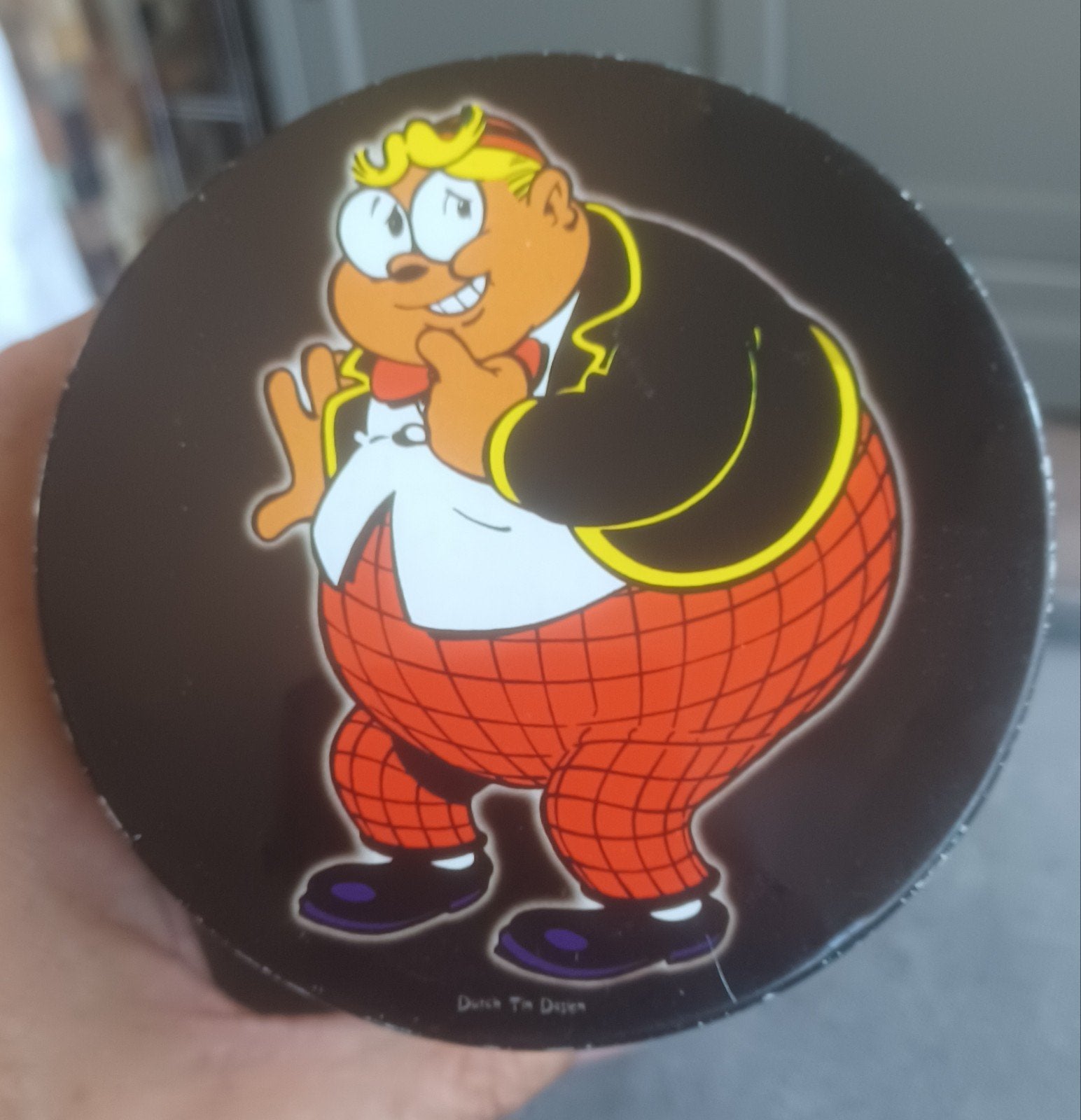 Vintage Billy Turf stripfiguur snoep blik kaneelkussens, Verzamelen, Blikken, Ophalen of Verzenden, Overige