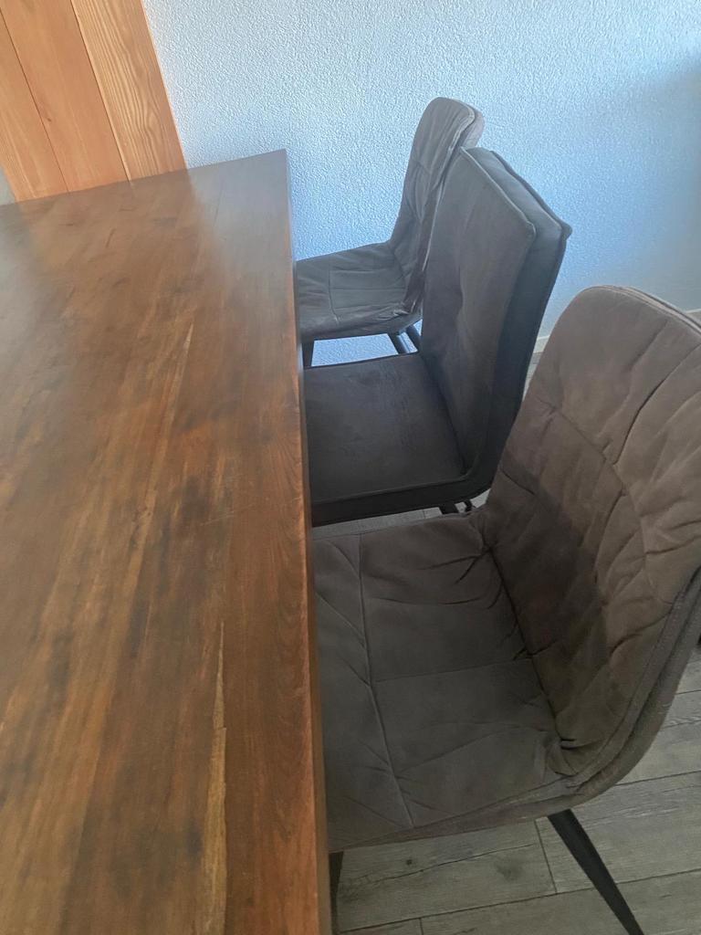 Robuuste Kloostertafel - Mooi Geleefd Hout, Ophalen, Gebruikt, 100 tot 150 cm, 200 cm of meer
