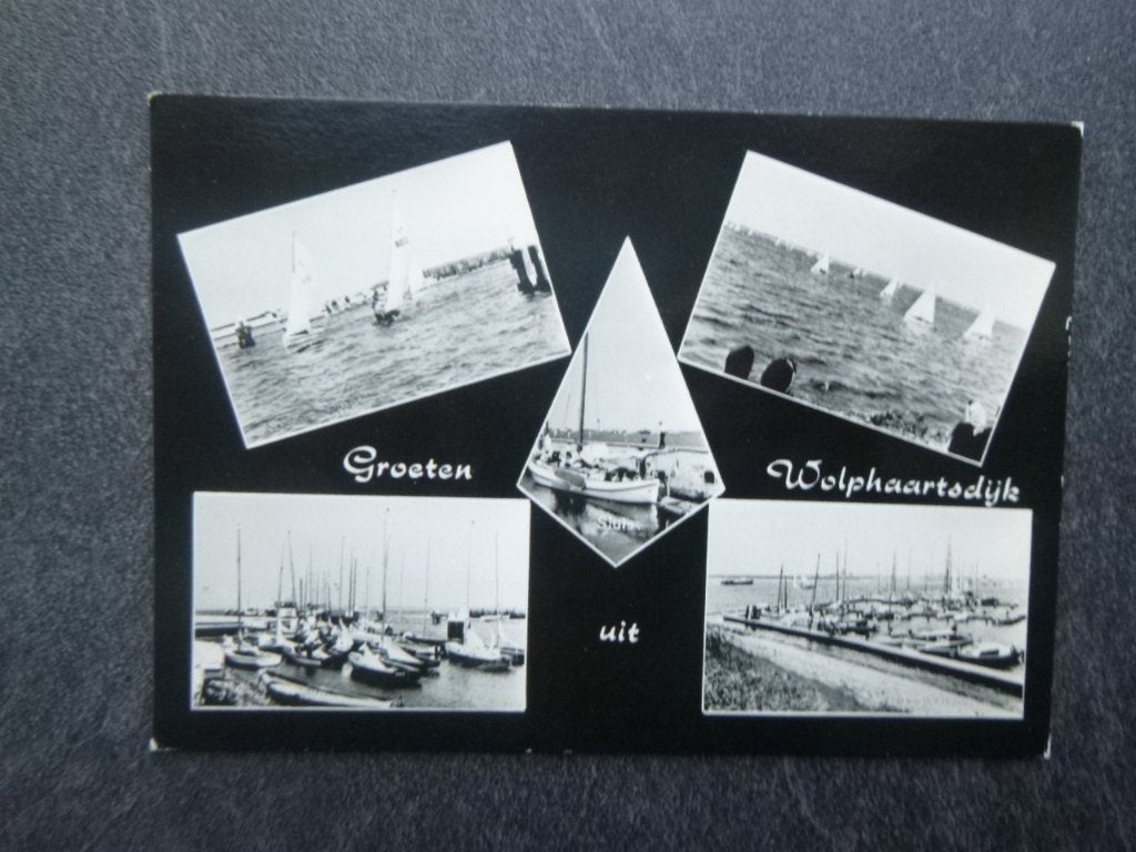 Veerse Meer, jachthaven groeten uit Wolphaartsdijk 1975, Verzenden, 1960 tot 1980, Ongelopen, Noord-Brabant