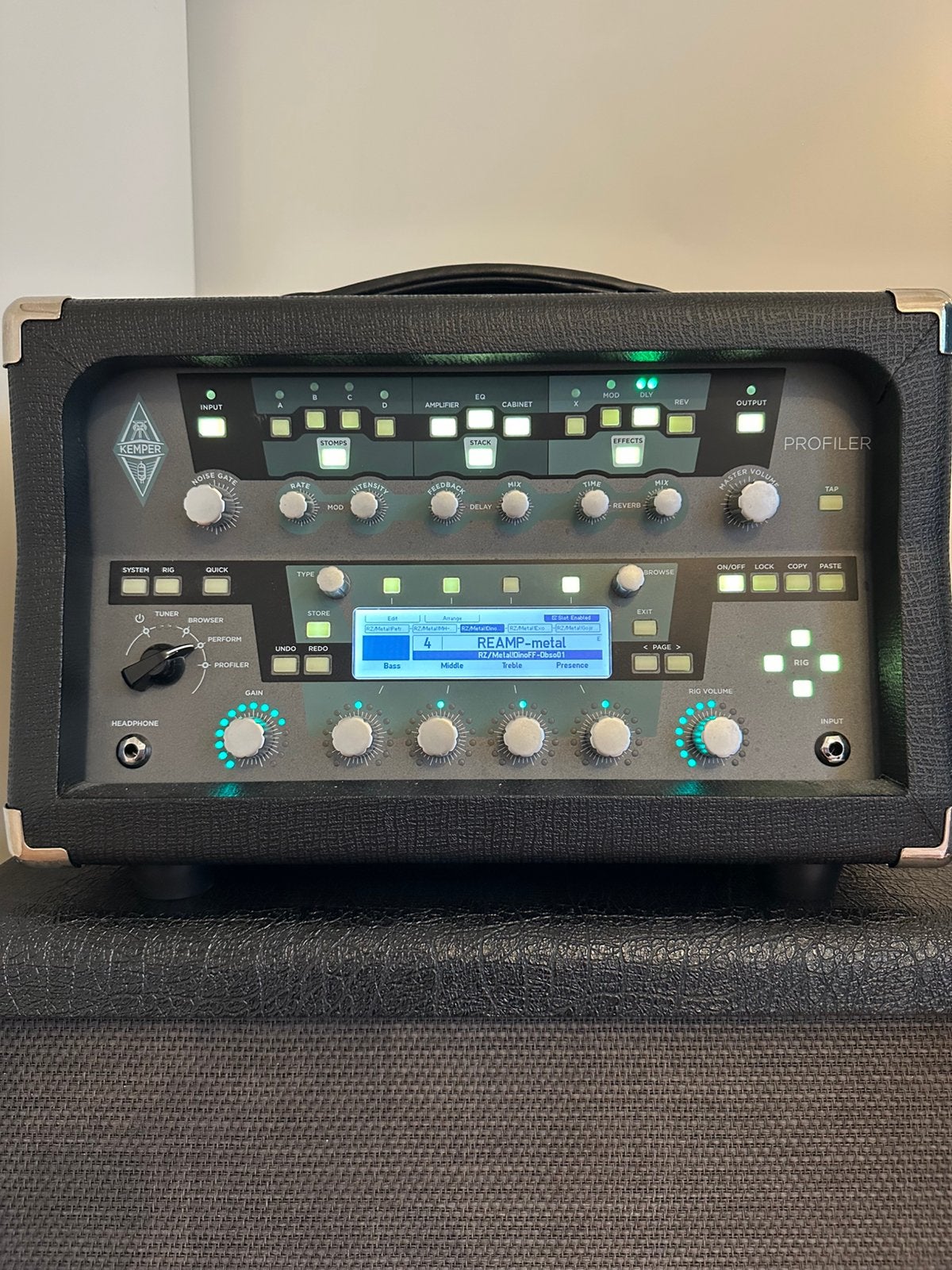 Kemper Profiler Head met flightcase en Remote, Ophalen, Gebruikt, Gitaar, 100 watt of meer