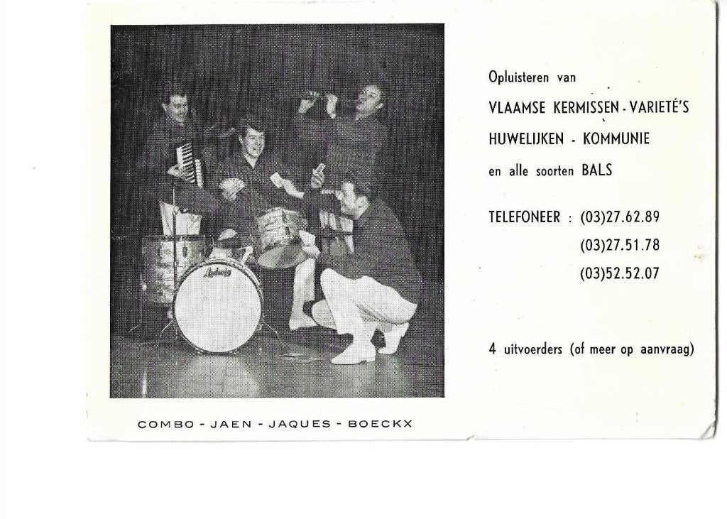 boeckx combo, Verzenden, 1940 tot 1960, Ongelopen, Sterren en Beroemdheden