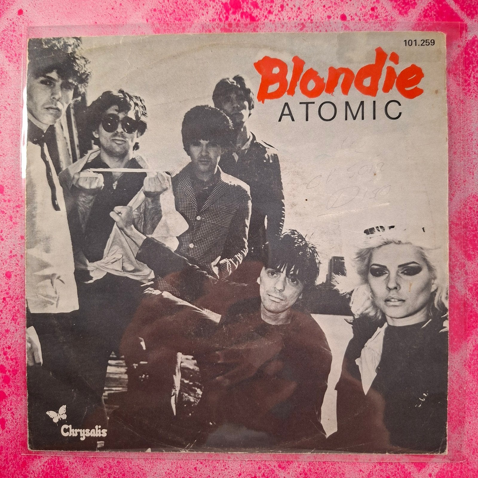 Blondie Atomic single.                                Star45, Gebruikt, 7 inch, Ophalen of Verzenden, Overige typen