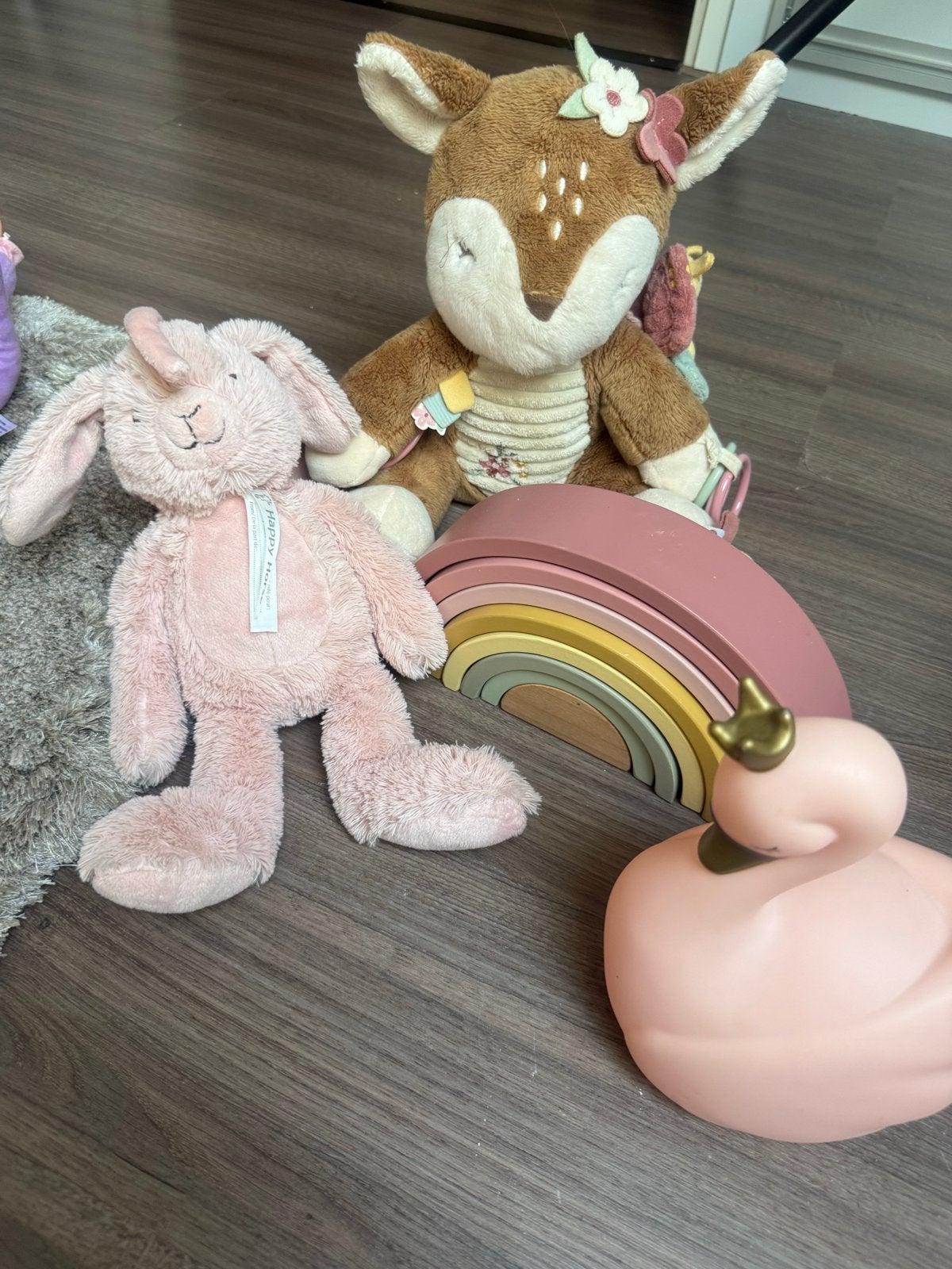 Little Dutch speeltoren, knuffels en zwaan nachtlampje, Ophalen, Met geluid, Little Dutch, Konijn