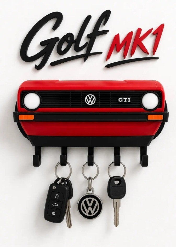 Golf MK1 GTI Sleutelhouder - Diverse kleuren beschikbaar, Ophalen of Verzenden, Nieuw, Meerkleurig, Kunststof