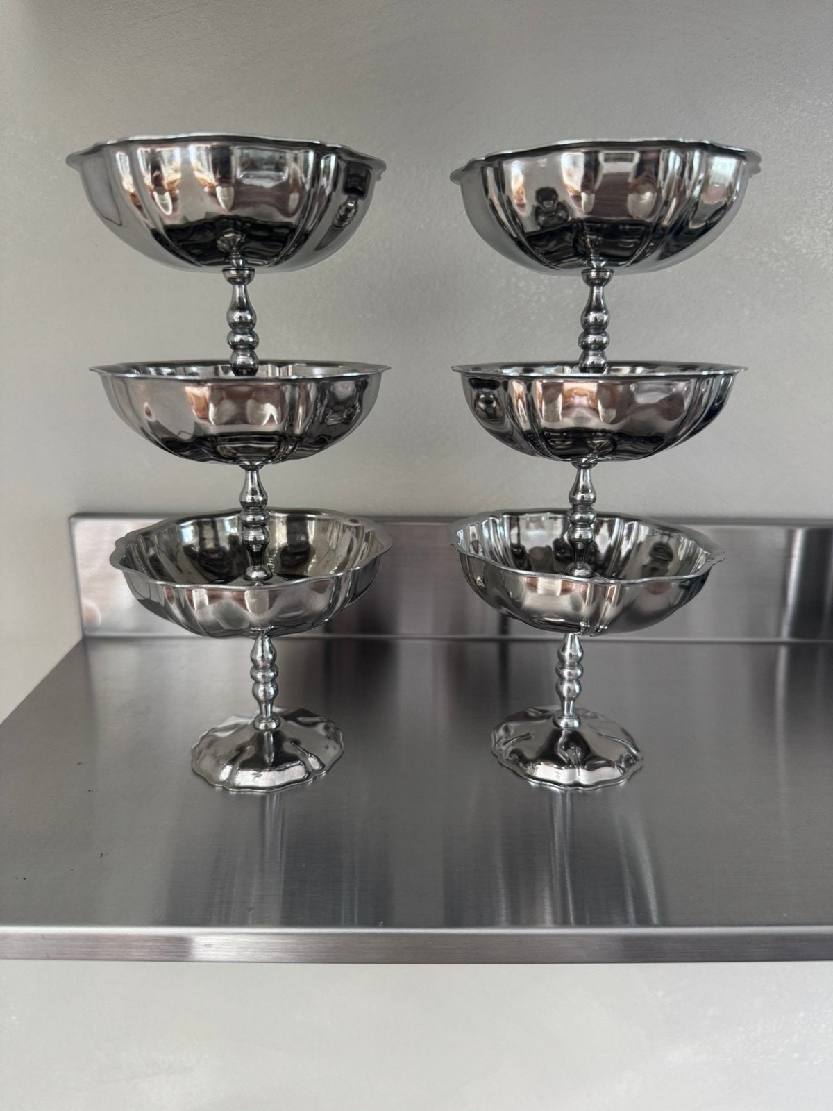 Inox ijscoupe set, Ophalen of Verzenden