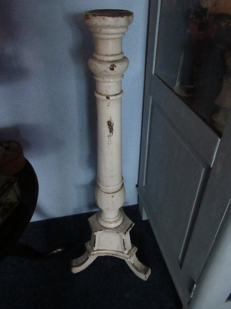 HOUTEN KAARSENSTANDAARD 90 CM HOOG, Ophalen