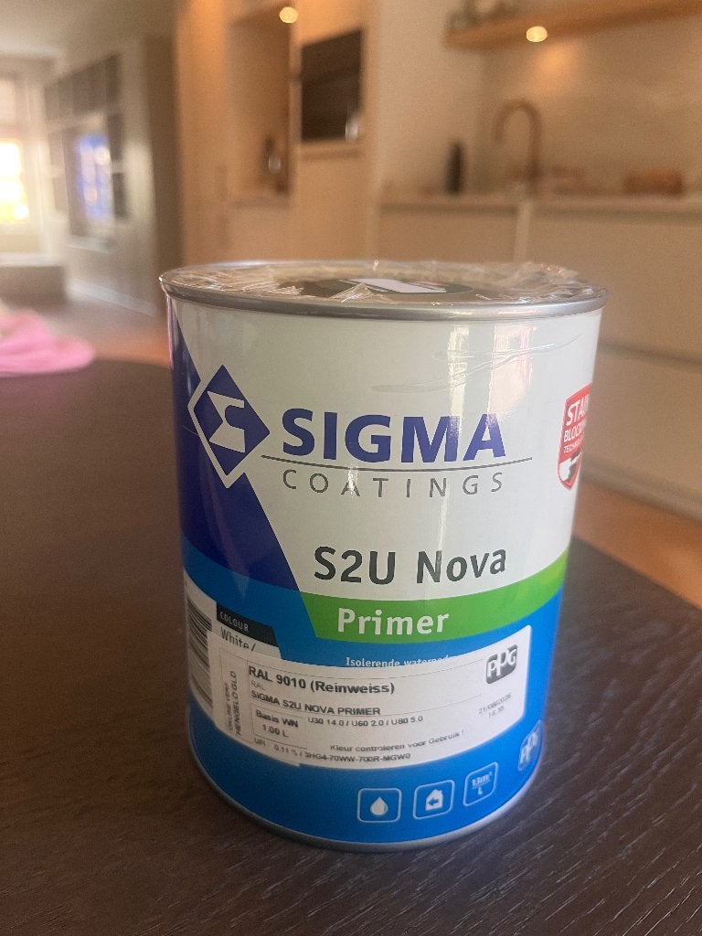 Sigma grondverf 9010, Doe-het-zelf en Verbouw, Verf, Beits en Lak, Wit, Nieuw, Ophalen of Verzenden, Verf