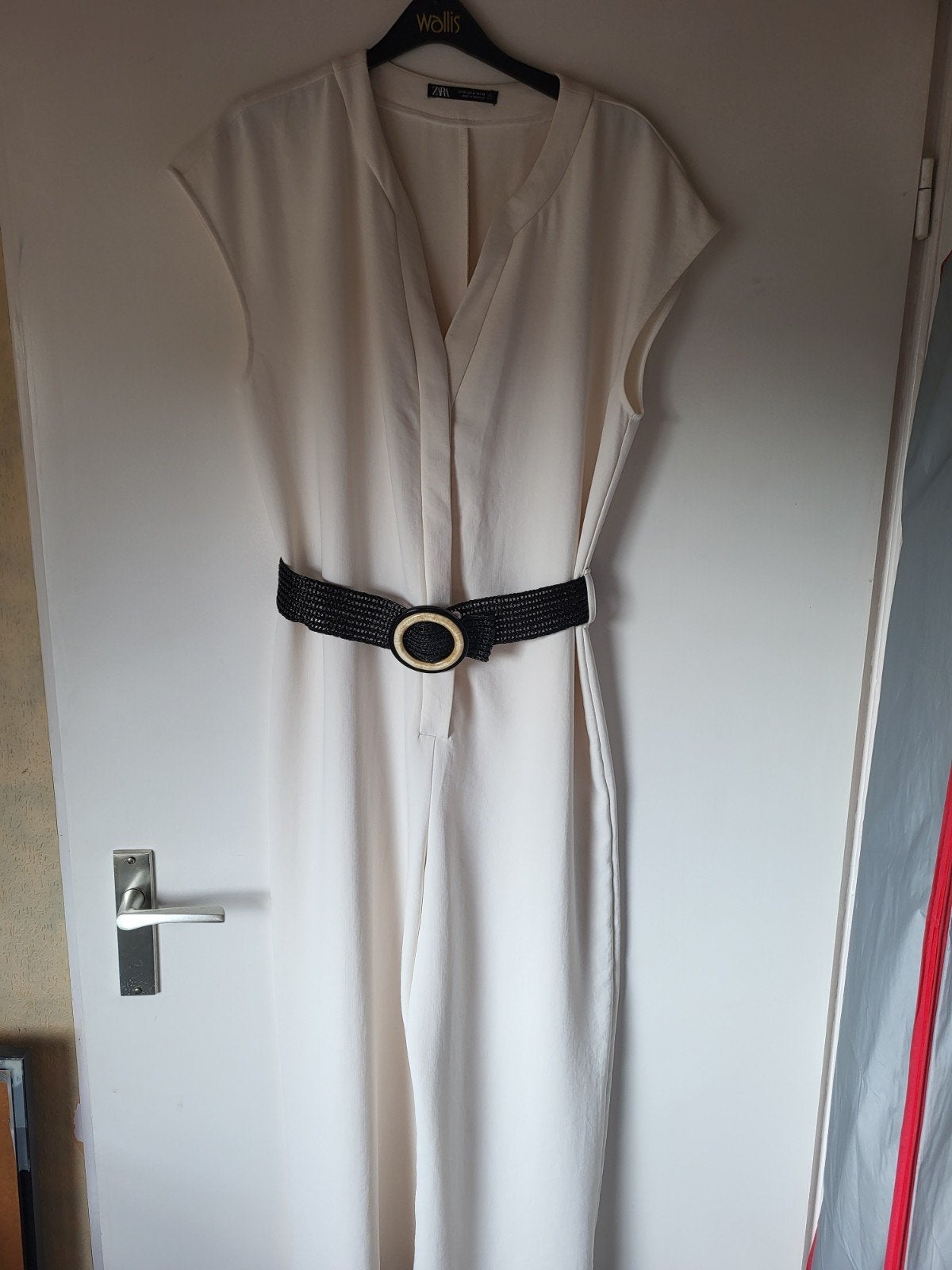 Zara jumpsuit mt 38 zgan, Kleding | Dames, Jumpsuits, Ophalen of Verzenden, Zo goed als nieuw, Maat 38/40 (M), Wit