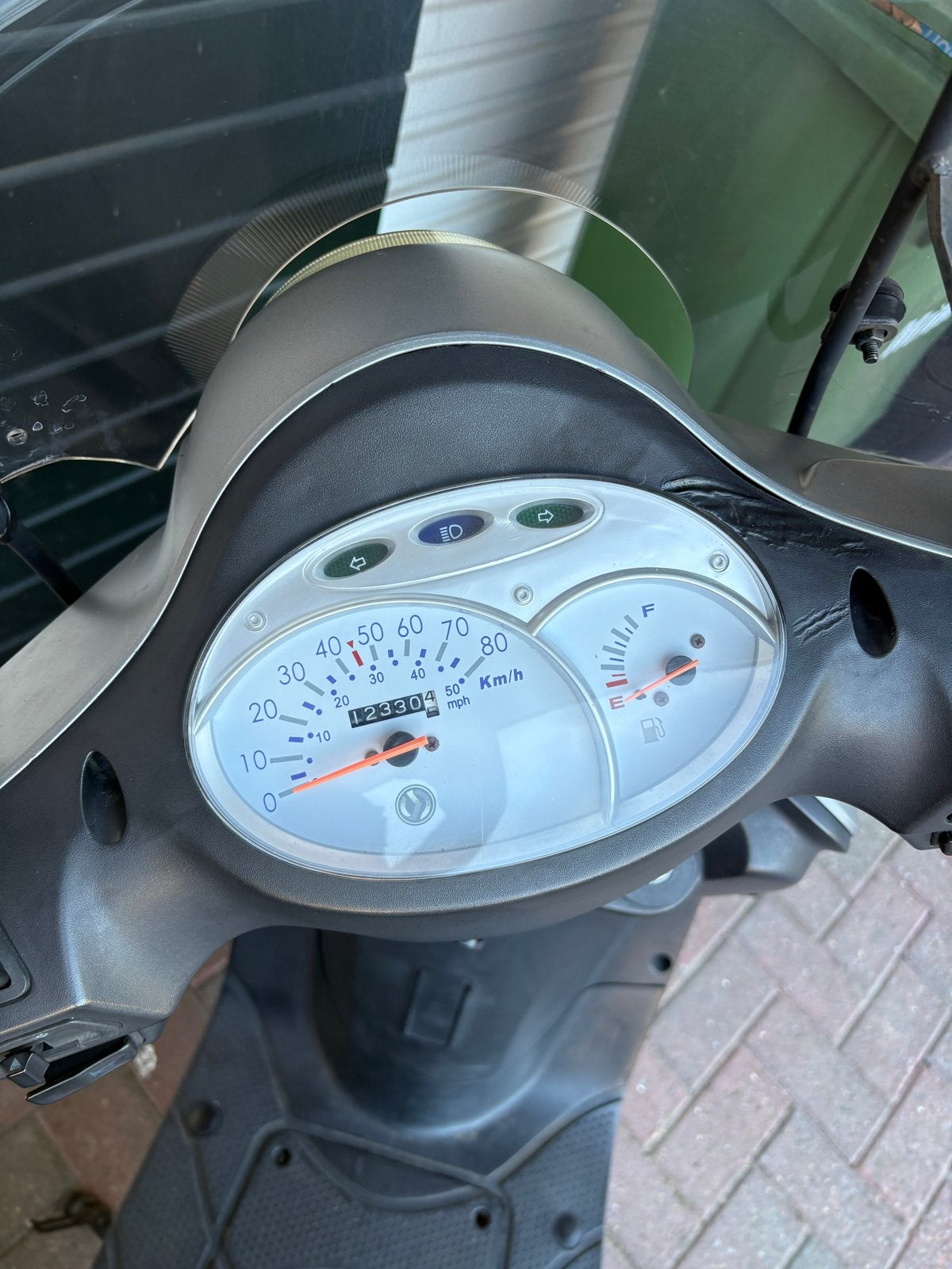 Sym Fiddle II 50cc Scooter - Grijs, 12304 km, Gebruikt, Maximaal 45 km/u, Ophalen of Verzenden, Benzine