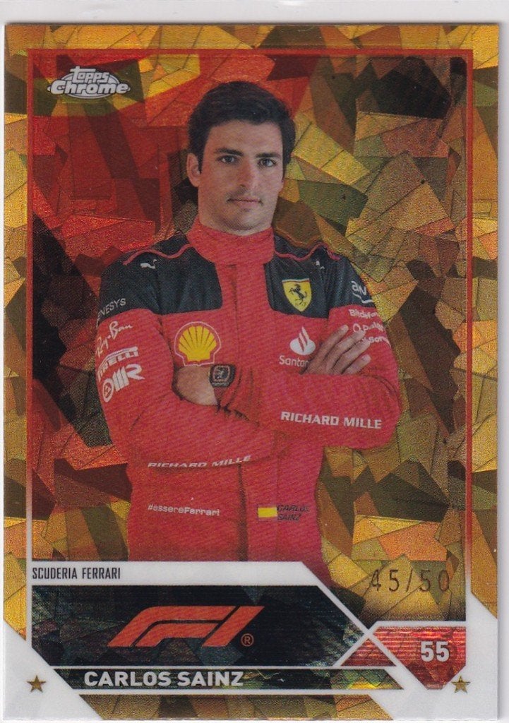 Carlos Sainz Gold Sapphire #18 /50, Verzamelen, Verzenden, Nieuw, Formule 1