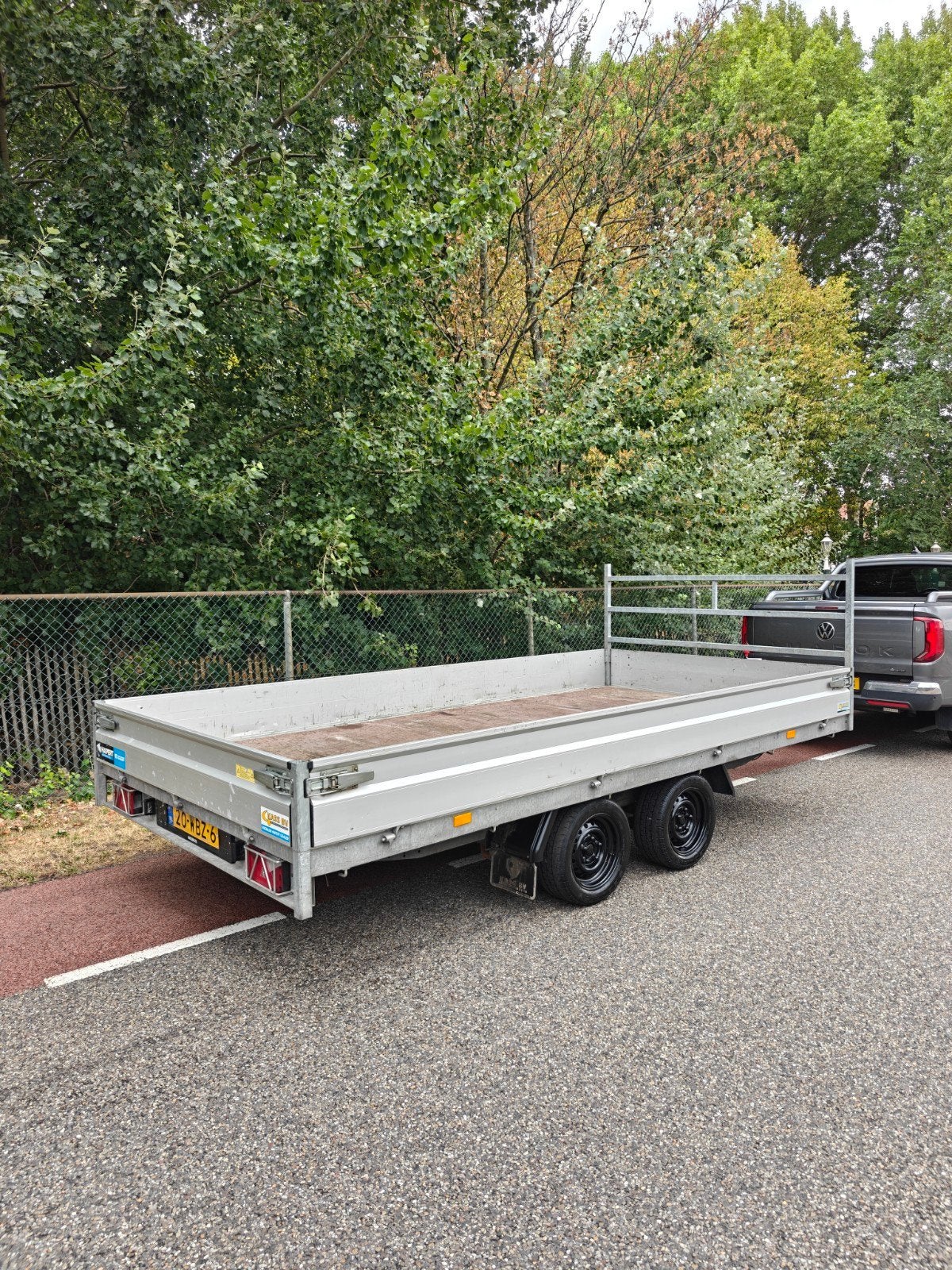 Hapert Azure plateau aanhanger 3500KG Parabool, Auto diversen, Ophalen of Verzenden, Zo goed als nieuw