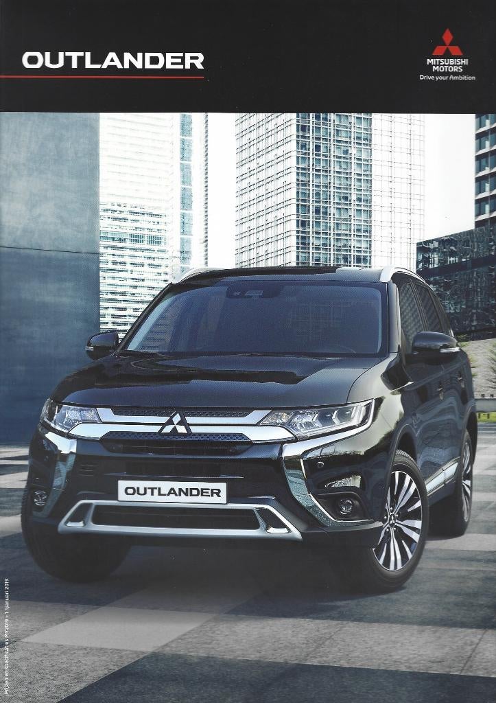 Brochure Mitsubishi Outlander 2019, Ophalen of Verzenden, Gelezen, Mitsubishi