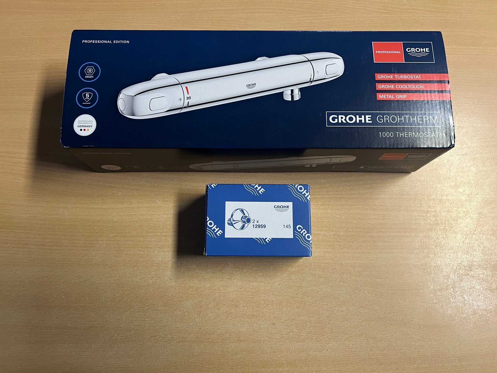 Grohe Therm 1000 Professional Douche Thermostaatkraan 15cm, Ophalen of Verzenden, Nieuw, Chroom, Douche