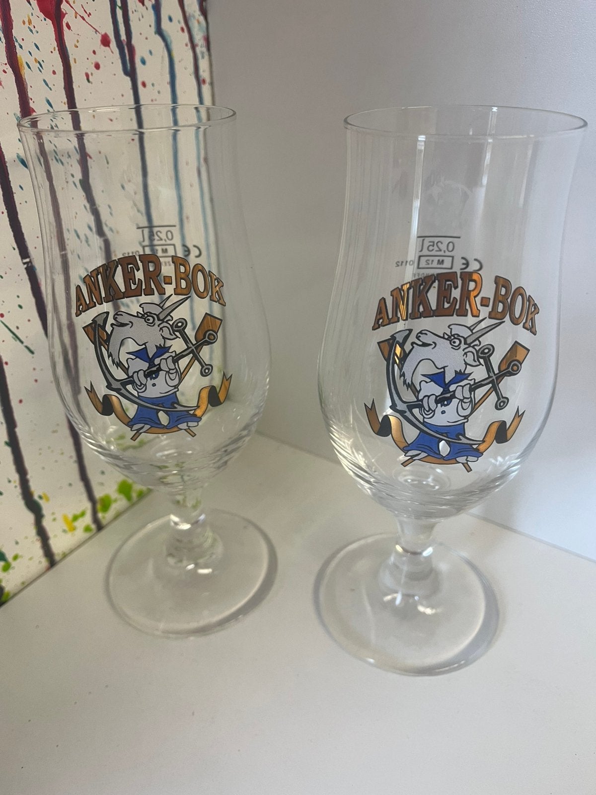 Anker bok bierglazen set van 6 glazen, Ophalen of Verzenden, Nieuw, Glas of Glazen, Overige merken