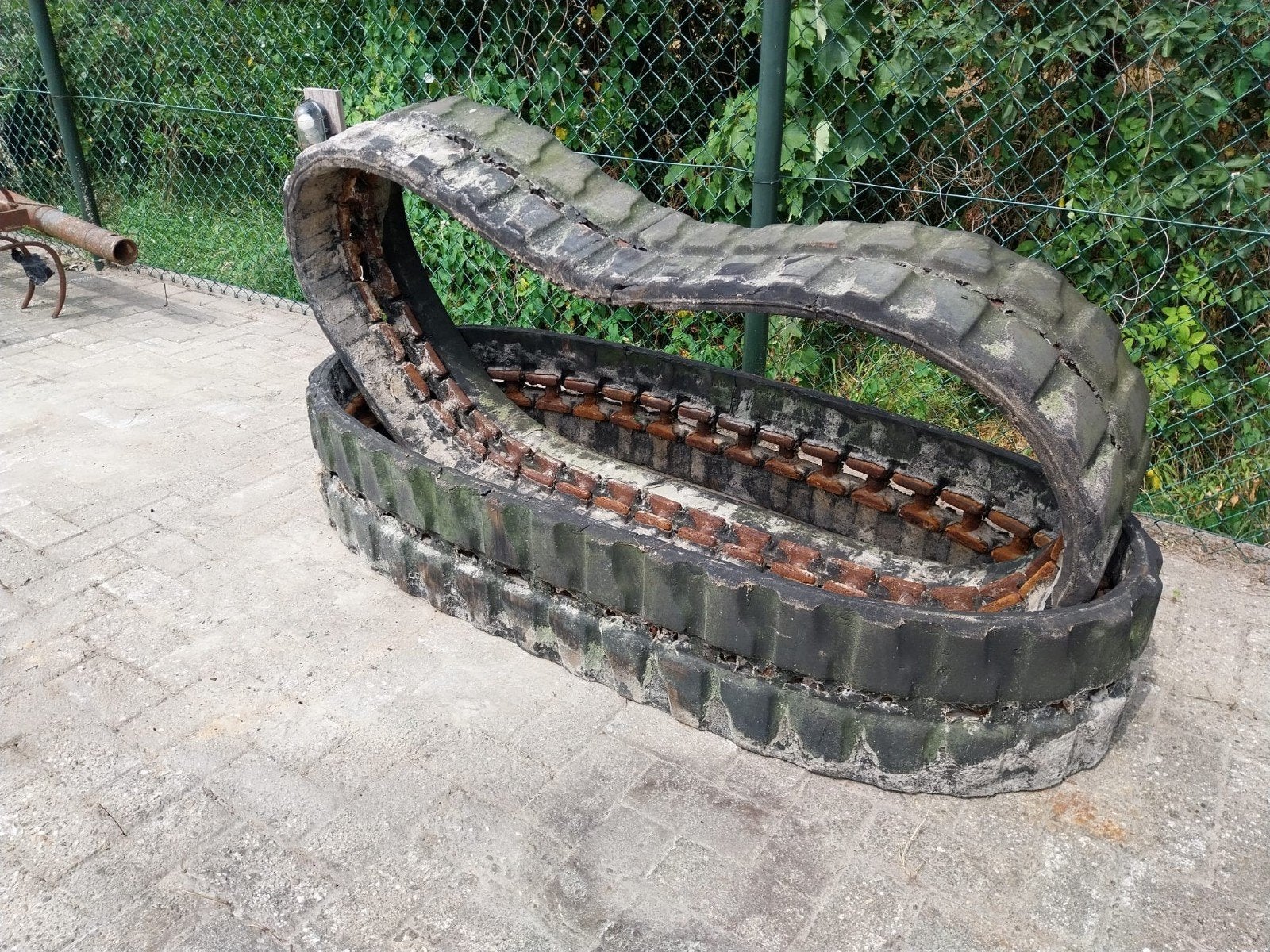 Rubberen rupsbanden voor minigraver/dumper/zandbak, Ophalen