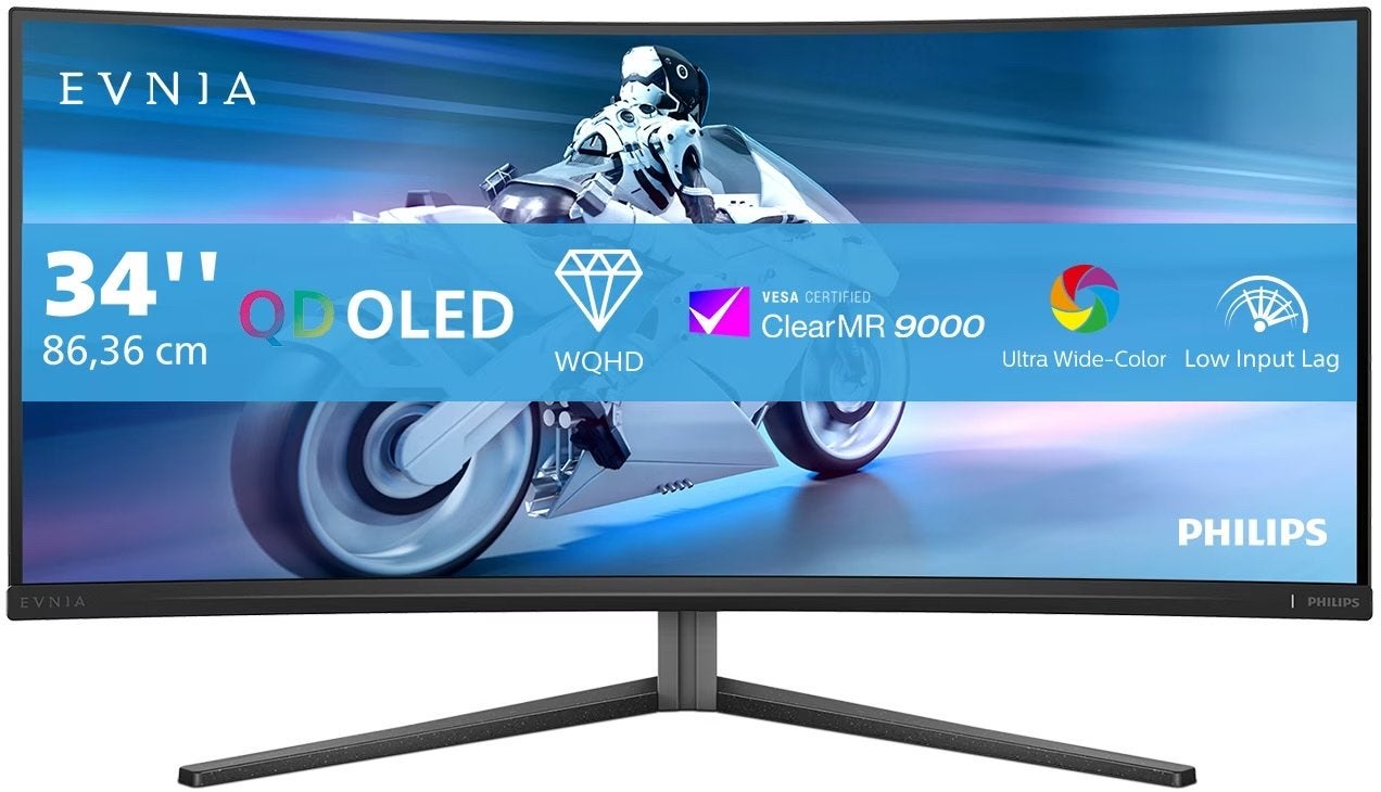 Philips Evnia 34M2C6500 Ultrawide QD-OLED Gaming Monitor, Gaming, Info@novadisplays.nl, Curved, Nieuw