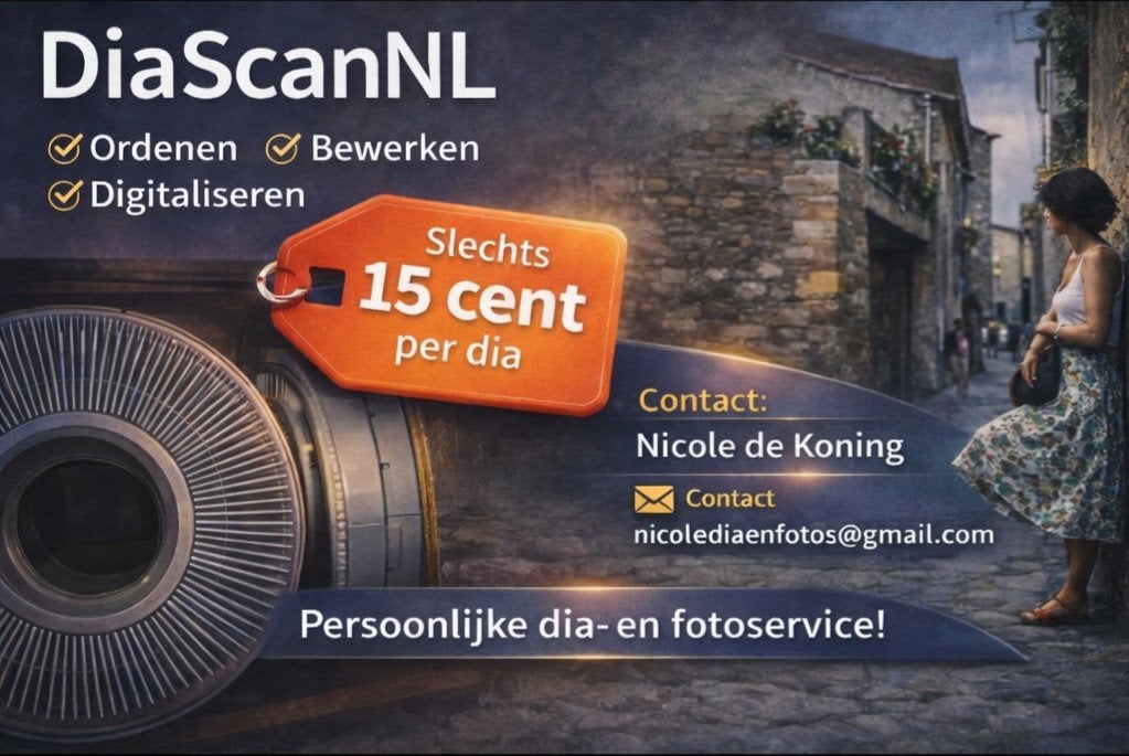 Dia's digitaliseren, Ophalen of Verzenden