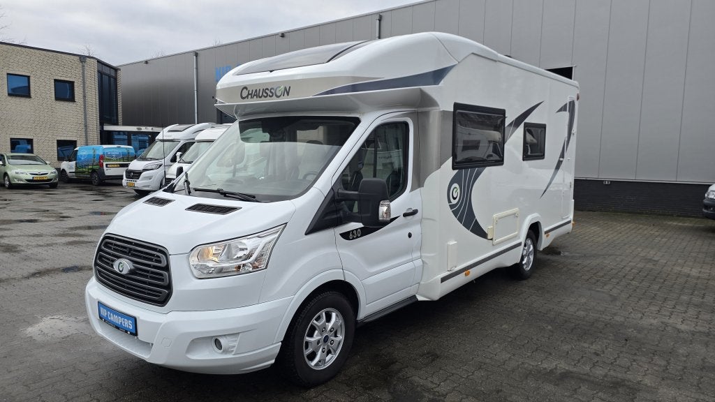 Chausson 630 Flash met lengte bedden, Ford, 6 tot 7 meter, Standkachel, Tot en met 4