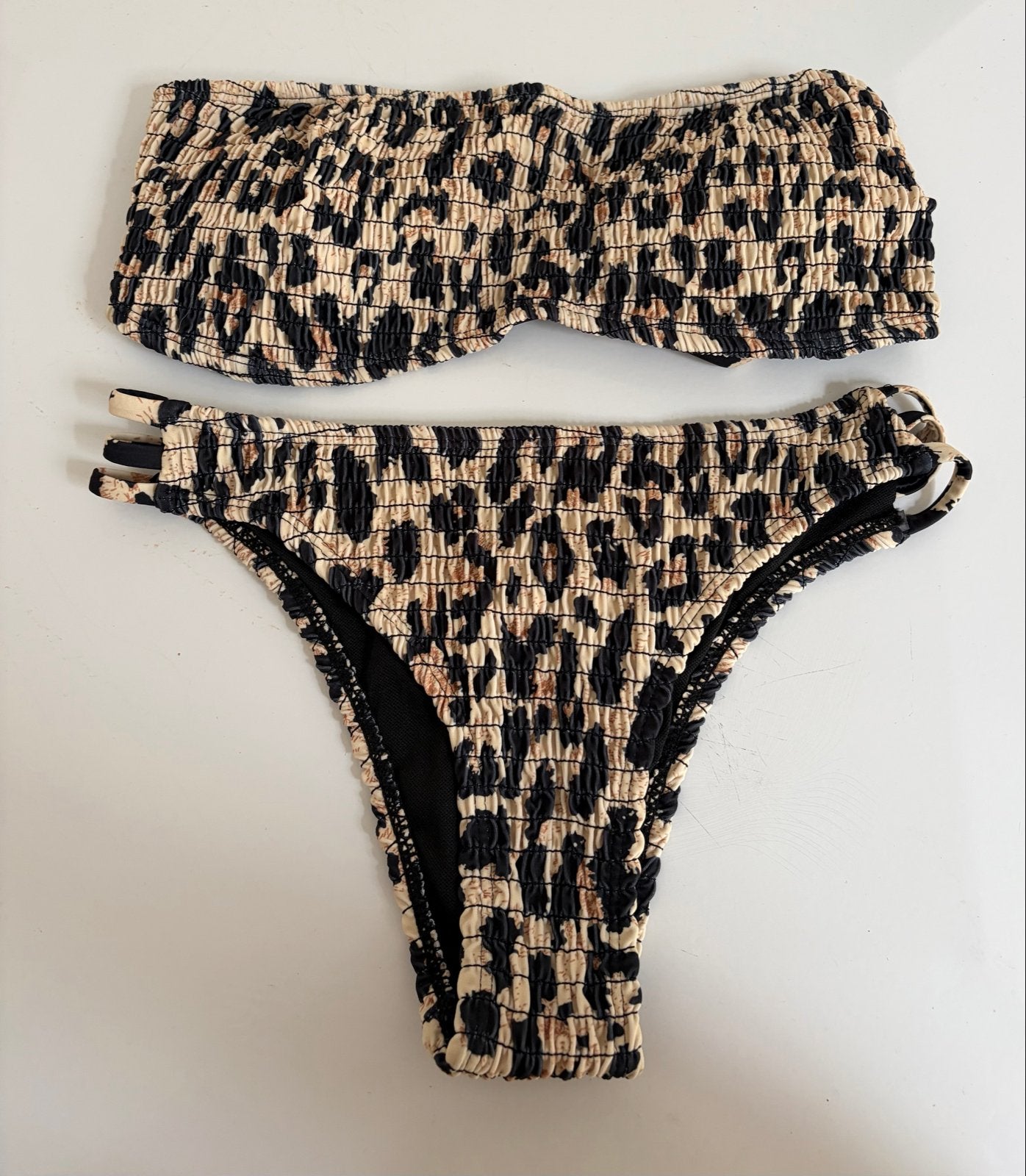 Shein bikini met luipaardprint - Zo goed als nieuw, Ophalen of Verzenden, Zo goed als nieuw, Meerkleurig, Bikini