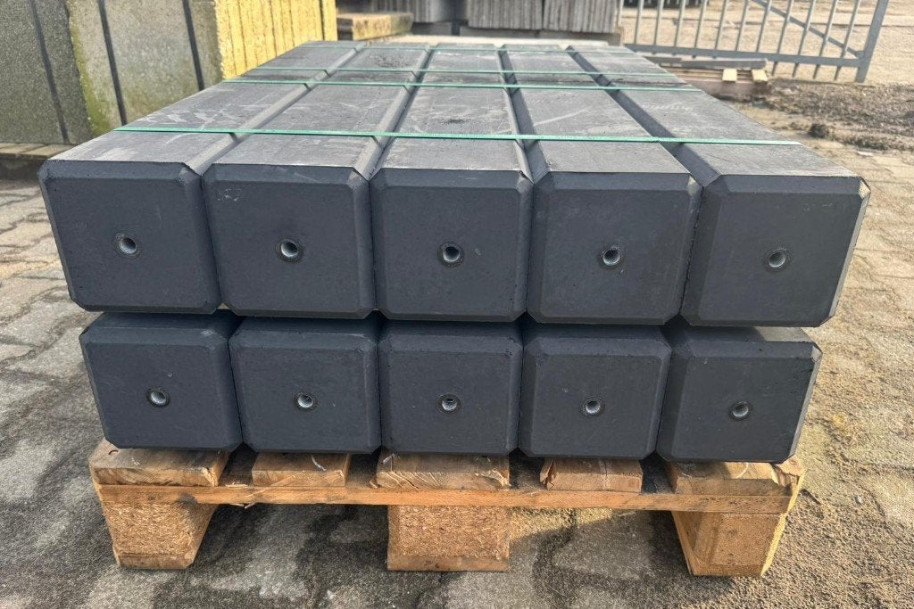 Beton poeren 15x15 met stel plaat, Ophalen, -, -, Nieuw