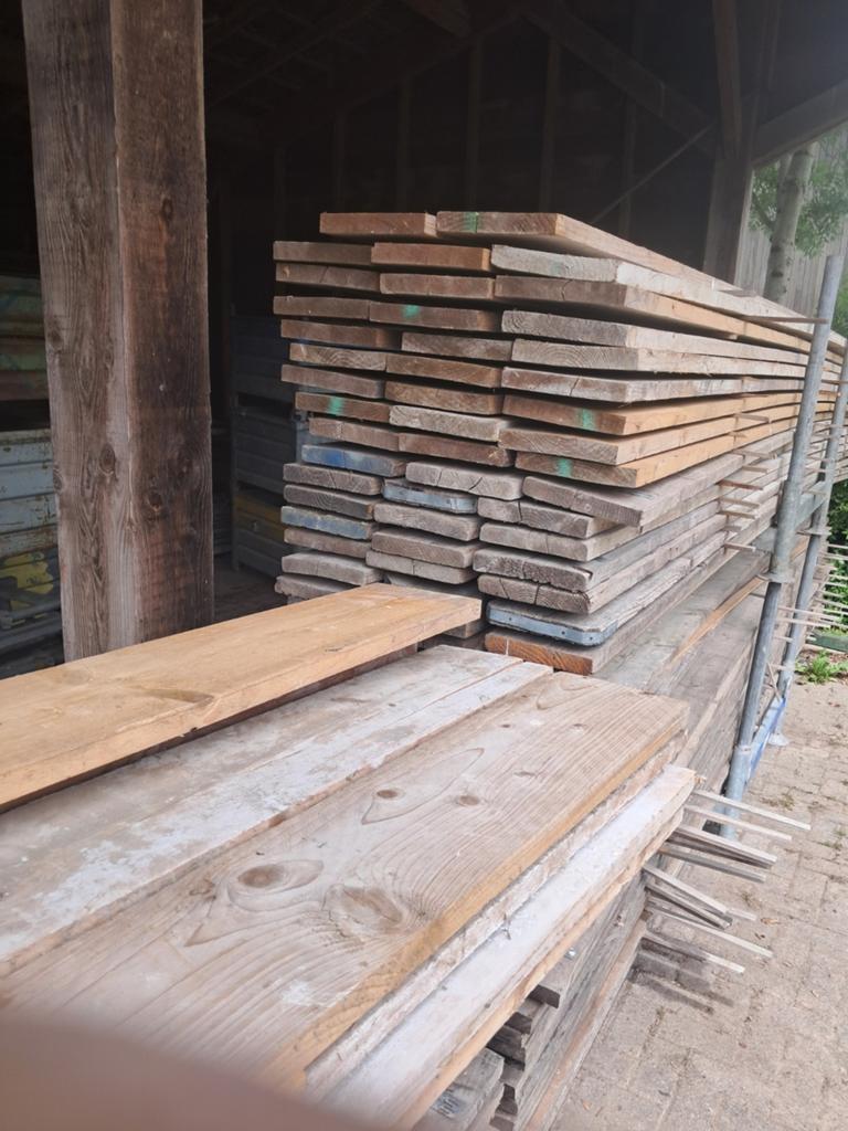 Steiger delen, Doe-het-zelf en Verbouw, Hout en Planken, Ophalen, Steigerhout, 300 cm of meer, Plank