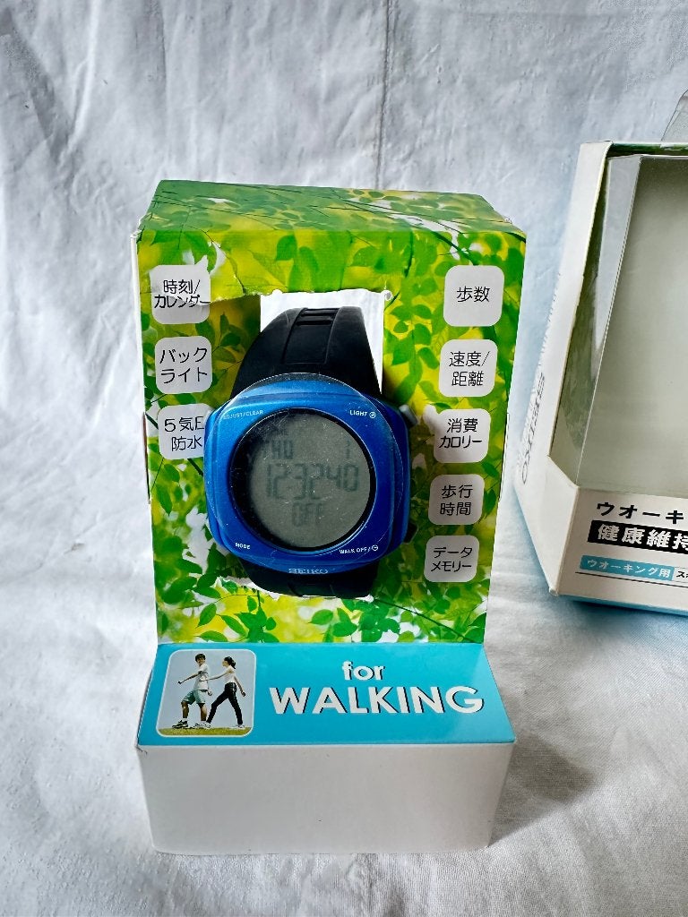 Seiko NOS S251-0020 Funwalker Nieuw, Verzenden, Nieuw, Blauw, Windows