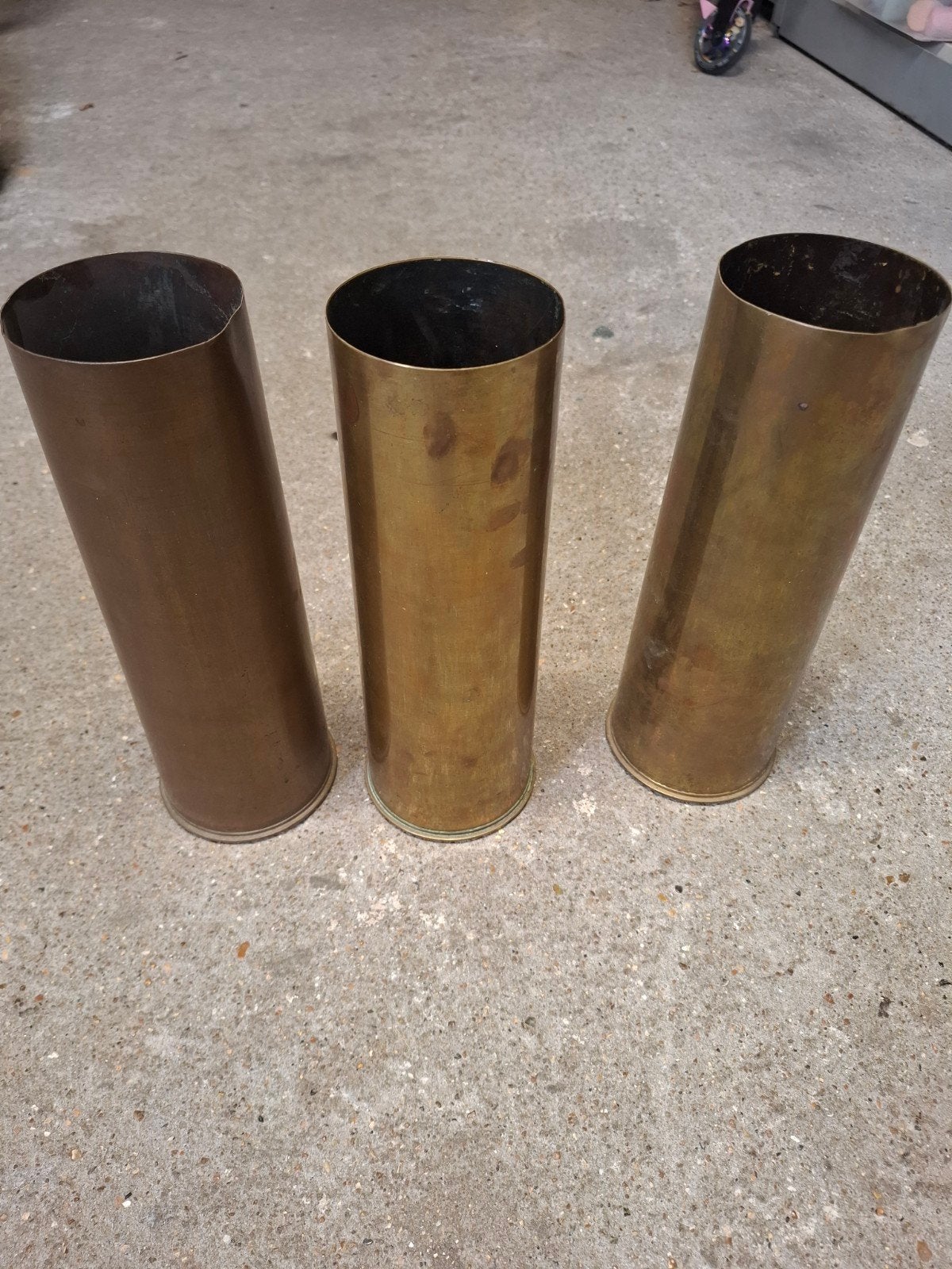 3 hulzen van 25 ponder uit 1942 - Militaria WOII, Verzamelen, Ophalen of Verzenden, Duitsland, Hulzen of Bodemvondsten