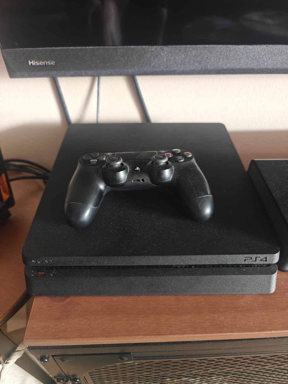 PS4 Slim 500GB met controller, 11.00 FW, 500 GB, Ophalen of Verzenden, Zo goed als nieuw, Met 1 controller