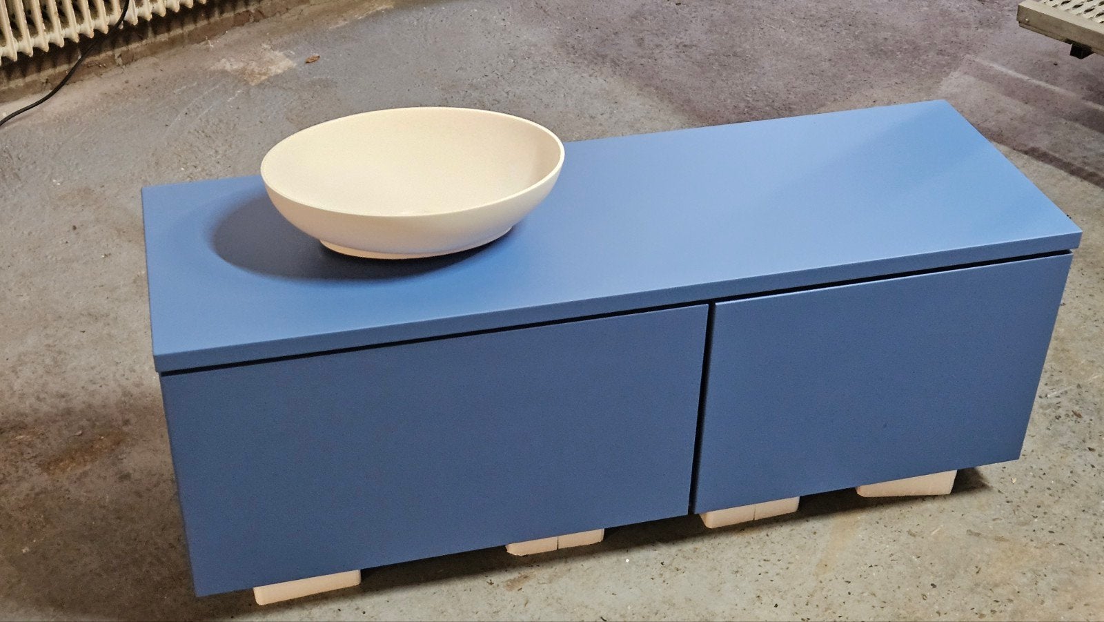 Detremmerie 140 cm badmeubel blauw Nieuw, Ophalen, 100 tot 150 cm, Nieuw, Minder dan 100 cm