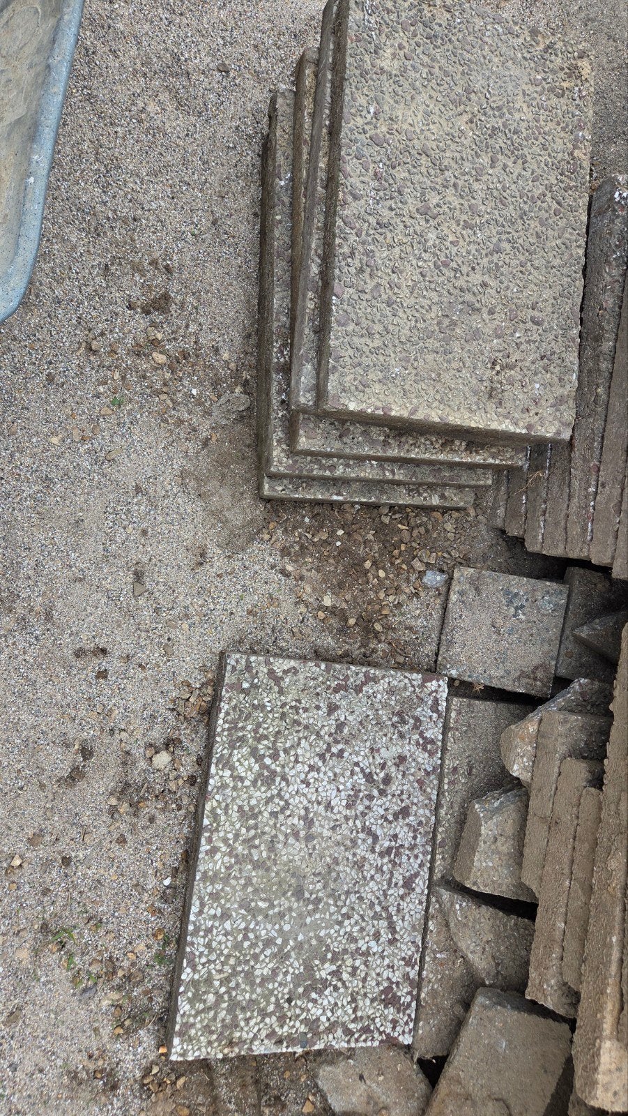 Gebruikte terrastegels van beton, Ophalen, Gebruikt, Minder dan 5 m², Beton