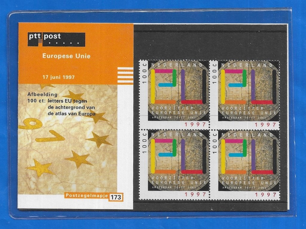Postzegelmapje 173 - Europese Unie 1979, Verzenden, Na 1940, Postfris