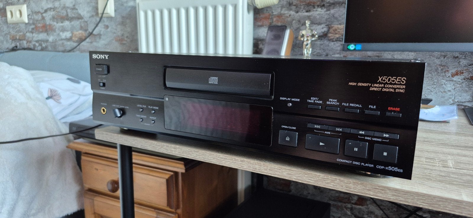 Sony CDP-X505ES CD-speler met afstandsbediening, Audio, Tv en Foto, Cd-spelers, Ophalen, Zo goed als nieuw, Sony