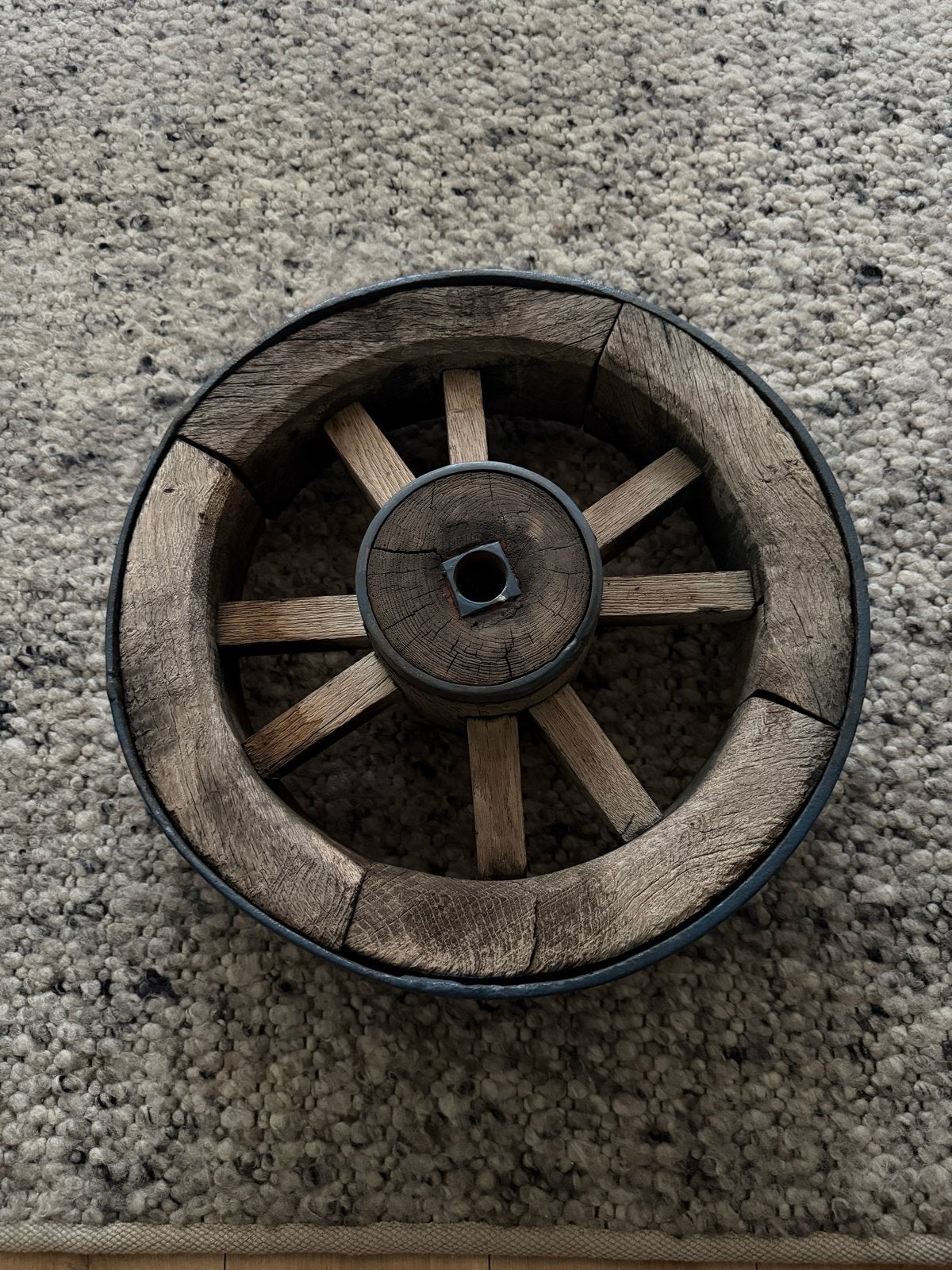 Decoratief houten wiel - Vintage uitstraling, Antiek en Kunst, Antiek | Overige Antiek, Ophalen
