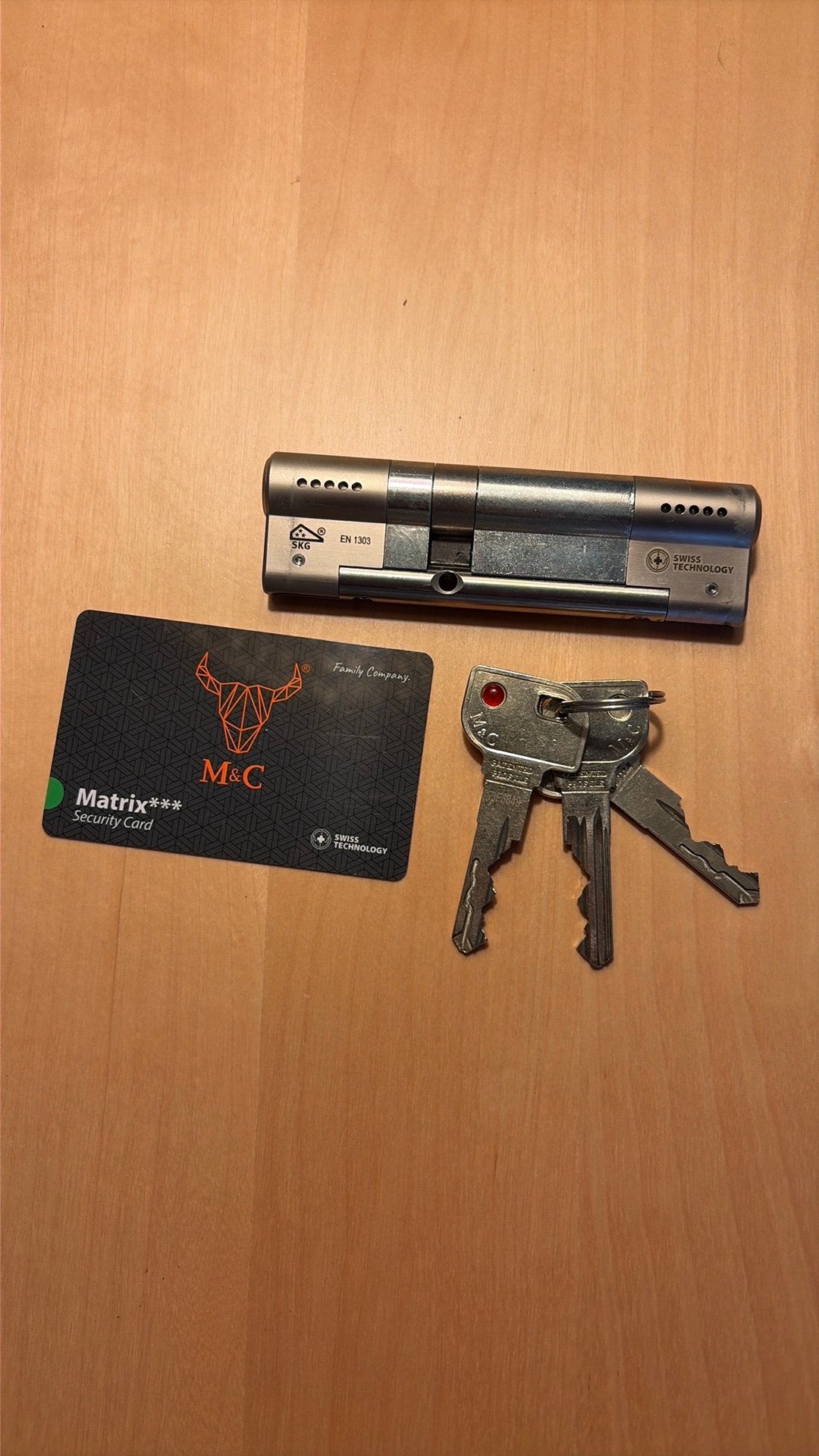 Matrix Cilinder 32|32 SKG3 | 3 Keys, Doe-het-zelf en Verbouw, Ophalen of Verzenden, Gebruikt