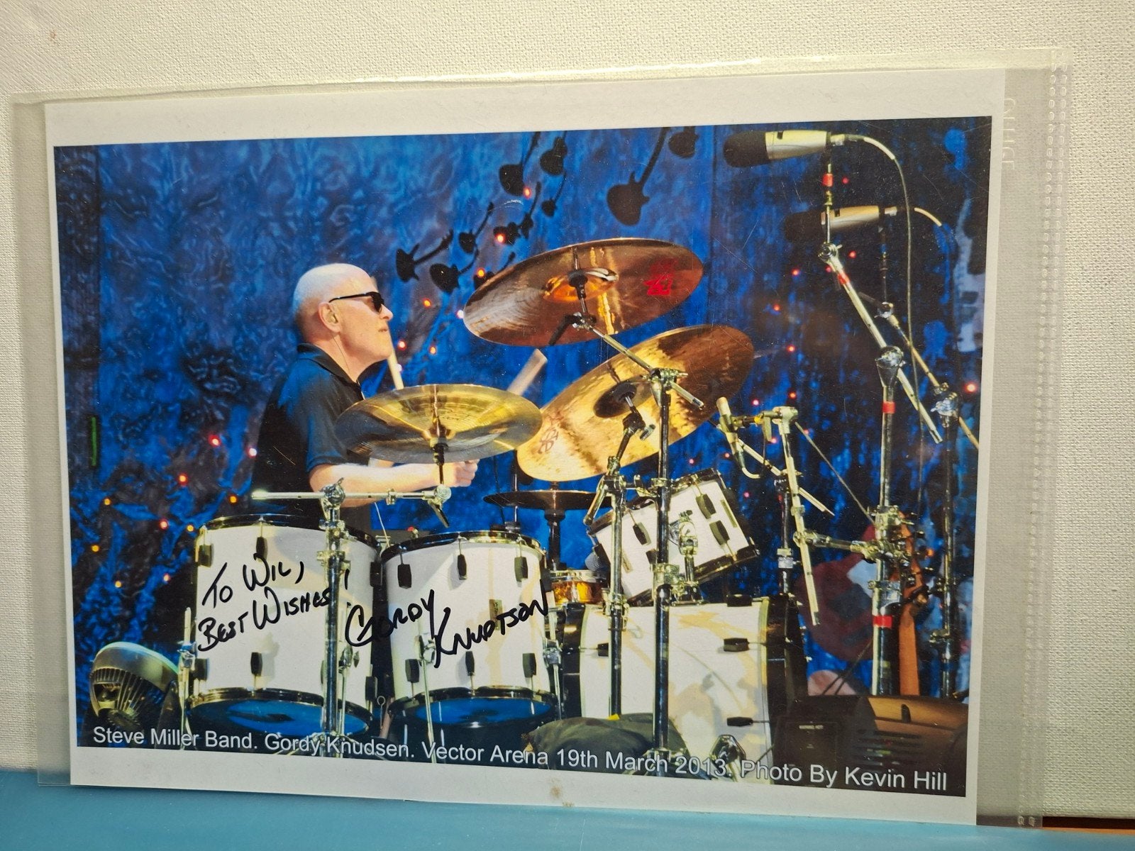 GORDY KNUDSEN DRUMMER, Verzenden, Nieuw, Foto of Kaart, Gesigneerd