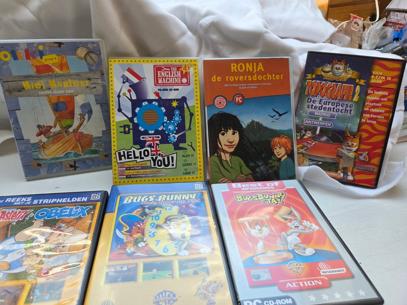 PC CD-ROM Spellen: Asterix & Obelix, Bugs Bunny, Ronja, Spelcomputers en Games, Games | Pc, Gebruikt, Overige genres, 1 speler