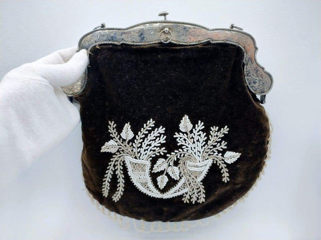 Grote zilveren tasbeugel, S.F. Reitsma, Heerenveen, 1866, Verzenden, Zilver