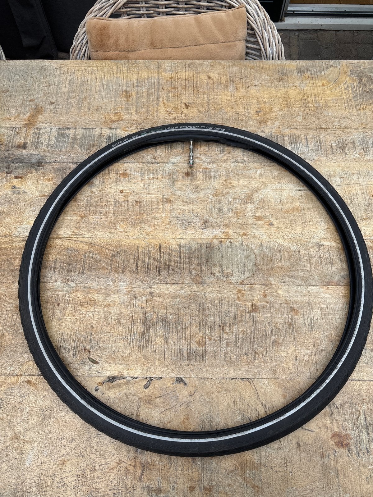 Schwalbe Delta Cruiser Plus fietsband met binnenband, Elektrische fiets, Band, Ophalen of Verzenden, Zo goed als nieuw