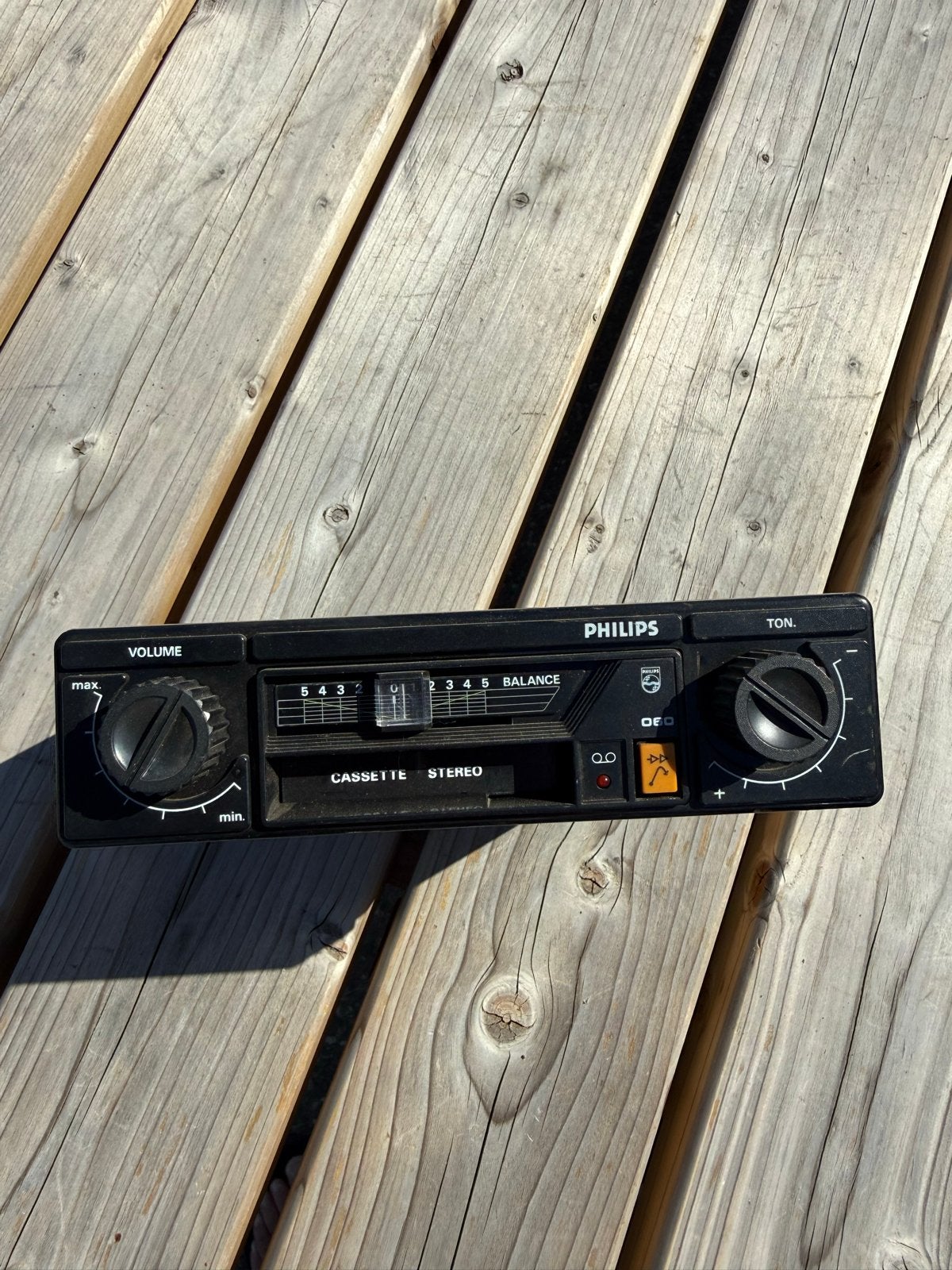 Vintage Philips auto cassette speler 22AC000/00E, Ophalen, Gebruikt