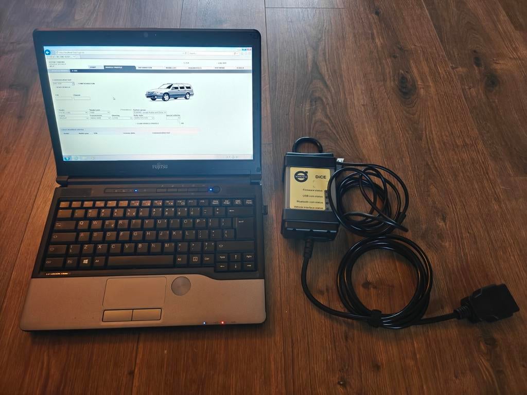 Volvo VIDA Dice Diagnose Set met Fujitsu Laptop, Auto diversen, Autogereedschap, Ophalen of Verzenden, Nieuw