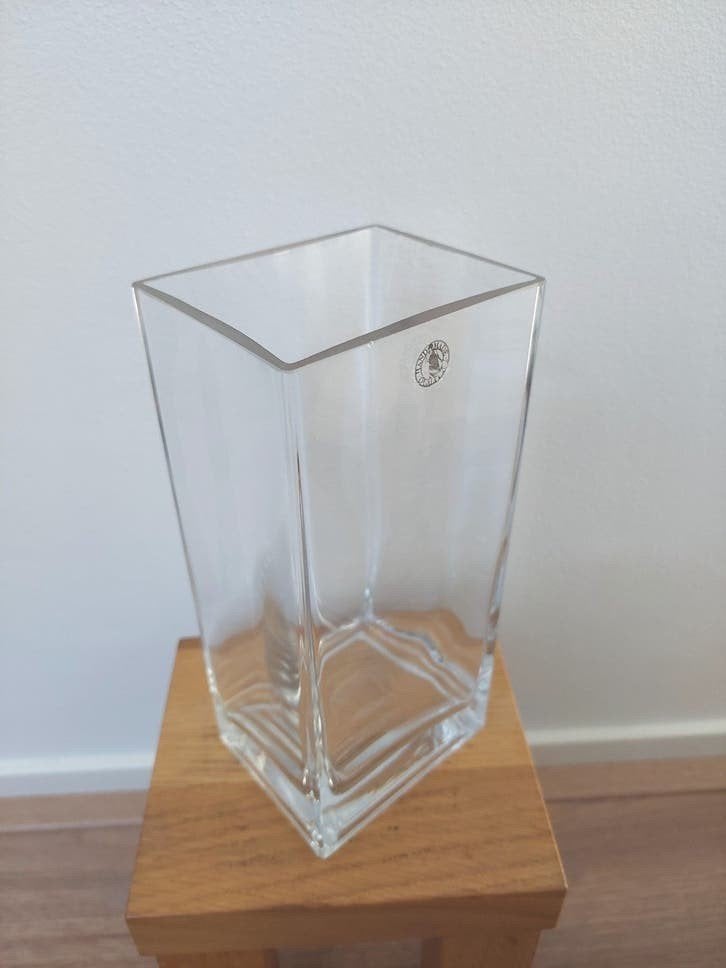 Vintage IKEA Accubak Vaas - Vierkant, 21 cm hoog, Ophalen of Verzenden