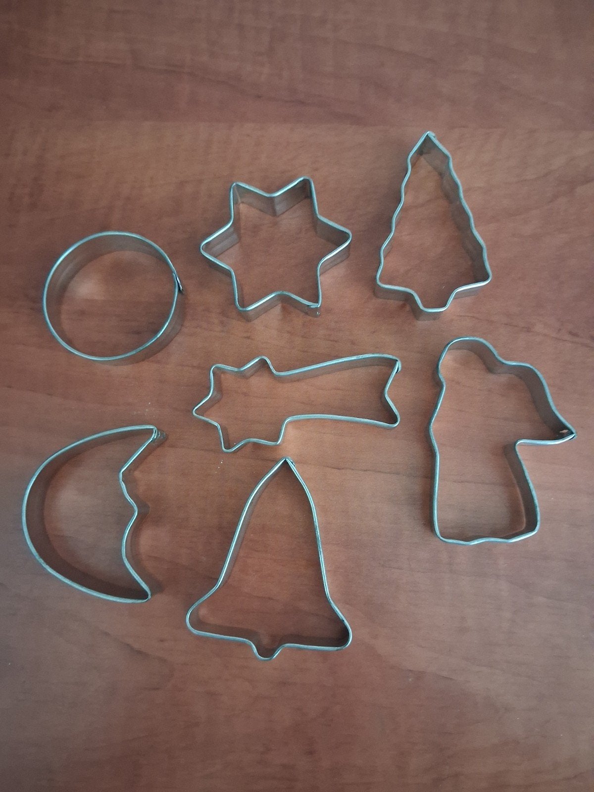 Kerst koekstekers - Set van 7 verschillende vormen, Zilver, Ophalen of Verzenden, Metaal, Overige typen
