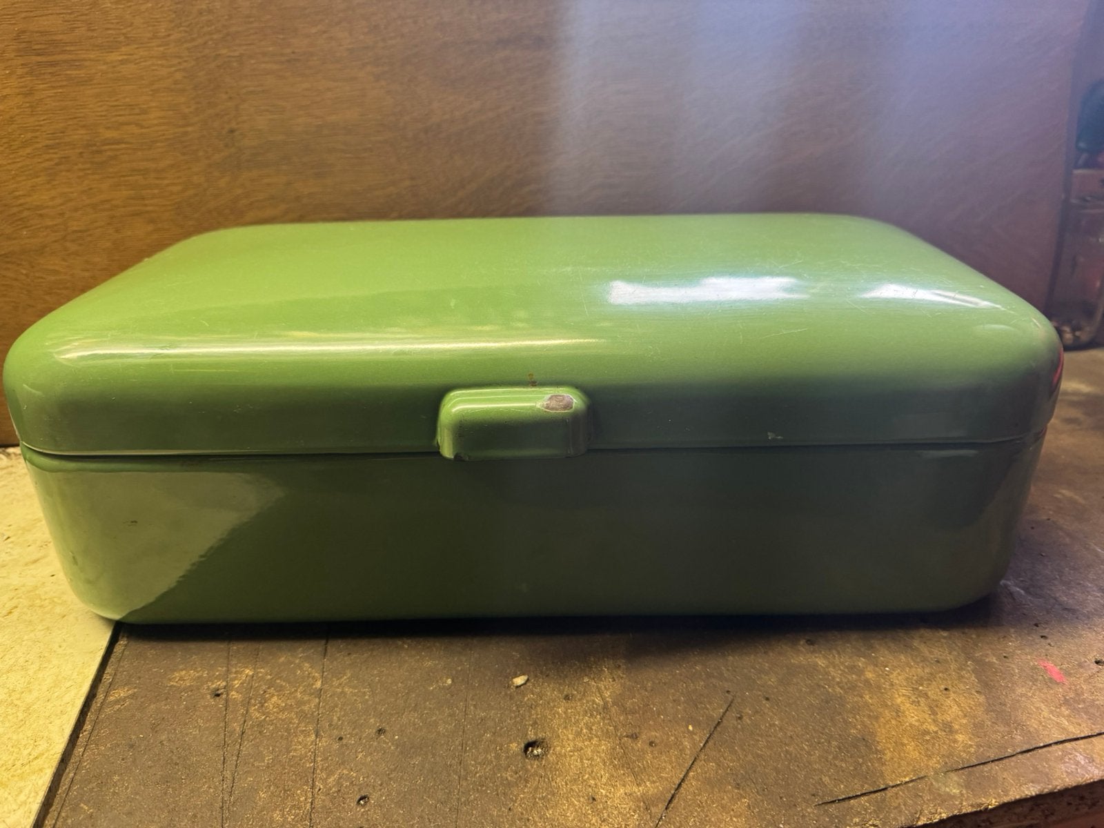 Vintage emaille brood trommel, Ophalen of Verzenden