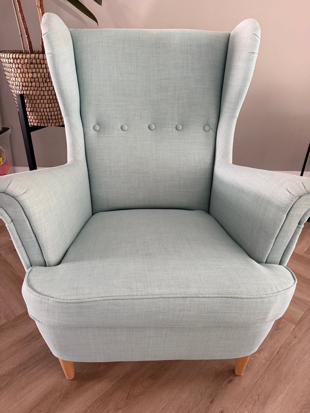 IKEA Strandmon oorfauteuil, Ophalen, Gebruikt, Stof, 75 tot 100 cm