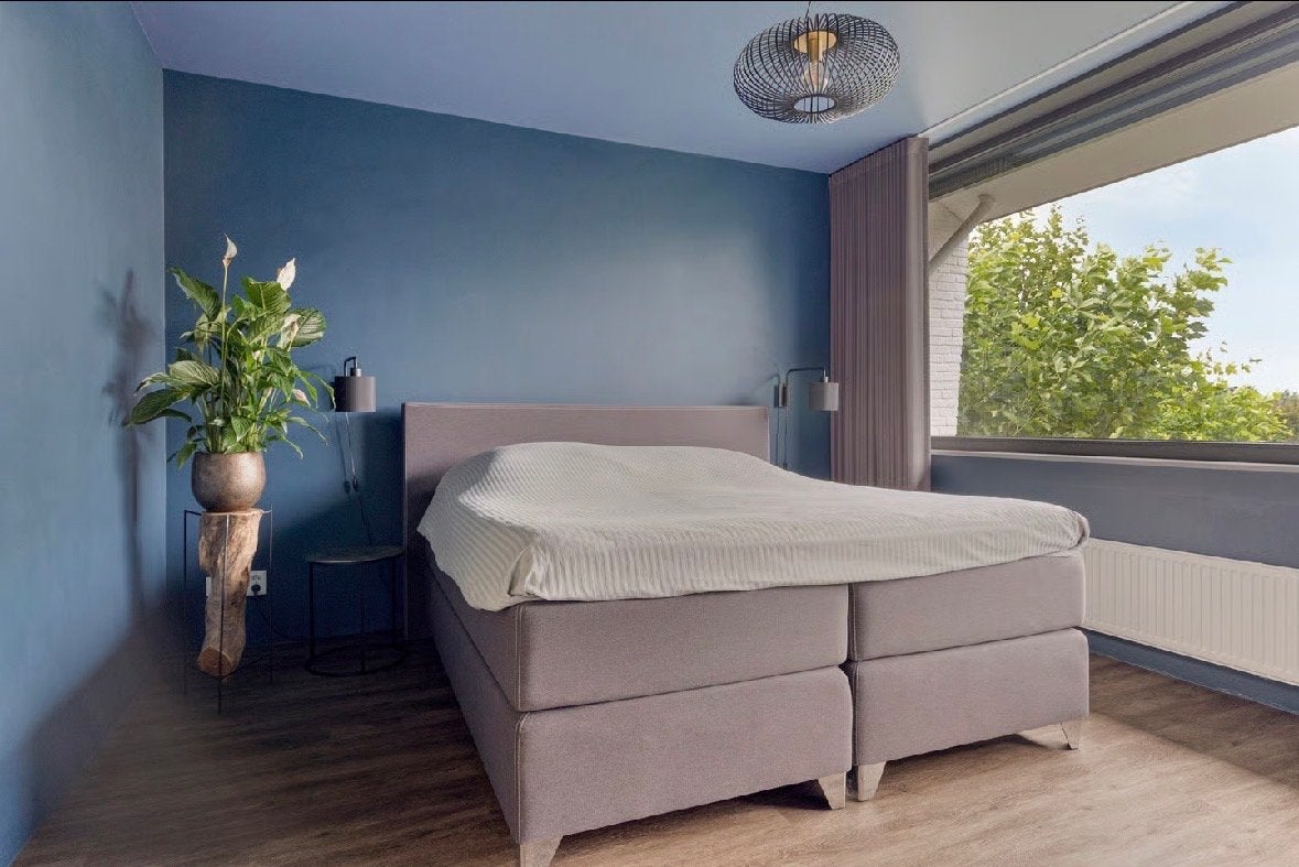 Swiss Sense Boxspring 180x200 Antraciet, Ophalen, Gebruikt, Tweepersoons, 180 cm